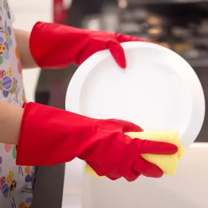 Household Cleaning Latex Rubber Gloves Waterproof for Dish Washing Kitchen and Clothes