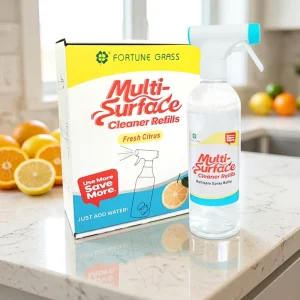 Household Cleaning Supplies Solid Retainer Effervescent Fizzy Eco Friendly Citrus Fragrance Multi Surface Sanitizing Cleaning