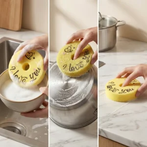 Household Cleaning Tools Accessories Compressed Cellulose Sponges Melamine Beauty Sponge Blender