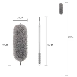 Household Cleaning Tools Accessories Flexible Adjustable Telescopic Durable Washable Rotatable Extendable Duster