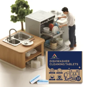 Household Deep Cleaning Dishwashing Machine Cleaner 24 Tablets Dishwasher Tablets