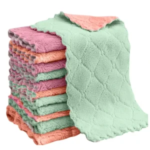 Household Dishcloths Microfiber Kitchen Cleaning Towels Absorbent Kitchen Cleaning Rags