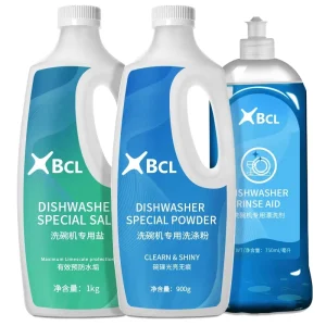 Household Dishwashing Detergent 900g Dishwasher Powder 1kg Dishwasher Salt 750ml Dishwasher Rinse Aid