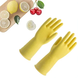 Household Dishwashing Gloves Non-Silicone Latex Kitchen Red Fruit Model