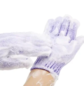 Household Dishwashing Gloves Toiletries Exfoliating Gloves Scrub Bath Durable Gloves