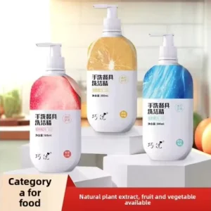 Household Dishwashing Liquid Eco Friendly Food Grade Detergent with Natural Plant Extracts
