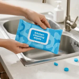 Household Disposable Cleaning Kitchen Cleansing Wet Wipes Strong Dirty Cleaning Non Woven Wipes