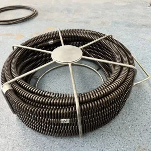 Household Drain Pipe Dredger Extension Spring Set Sewer Dredger Compression Spring Connector 16mm Diameter