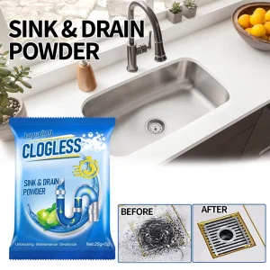 Household Drain Unblocking Powder Multi Scene Pipe Cleaner with Fresh Scent for Kitchen Bathroom Powder
