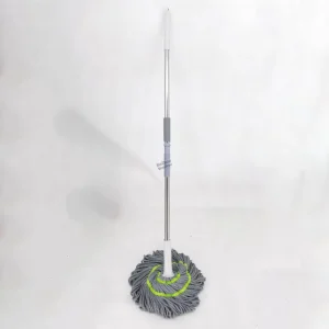 Household Eco Friendly Rotary Mop Telescoping Stainless Steel Handle Four Side Wringing Microfiber Replacement Head High Mop