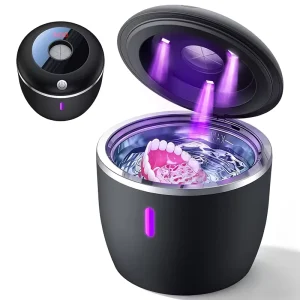 Household Electric Vibration 4 Modes Deep Cleaning Jewelry Cleaner Ultrasonic Retainer Cleaner for Retainers