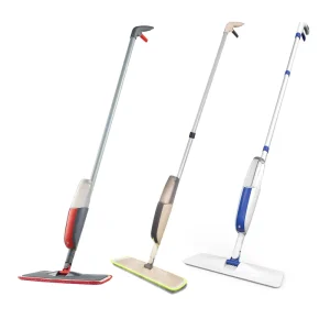 Household Factory Price Wet and Dry Floor Spray Mop Lazy Magic Cleaning Tool with Telescopic Iron Handle