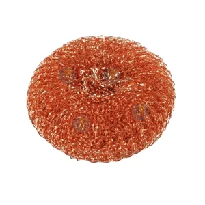 Household Flat Mesh Copper Plated Steel Wire Scourer Washing Cleaning Ball Scrubber Sponges and Scouring Pads