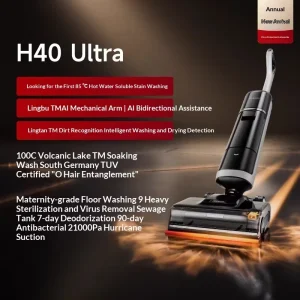 Household Floor Washer 180 Reclining 300W 60 Minute Runtime Vacuum Cleaner Self Cleaning