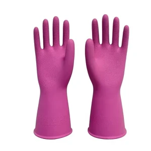 Household Gloves Kitchen Clean Durable Waterproof Oil Proof Laundry Dishwashing Latex