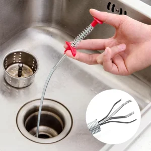 Household Hair Catcher Sewer Sink Tub Dredge Remover Spring Pipe Cleaning Tool Drain Clog Cleaner