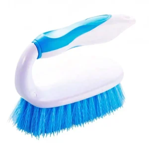 Household Hand Scrub Brush With Handle Bathtub Shower Scrubber Stiff Bristles Cleaning Brush for Kitchen Bathroom