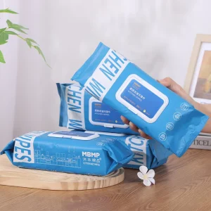 Household Kitchen Oil and Dirt Cleaning Wet Wipes Wipes Surface and Appliance Cleansing Wet Tissue BSCI Adults Lemon Scented