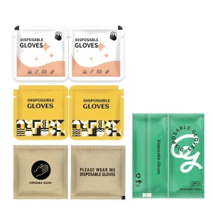 Household Kitchen Products Eco Friendly Transparent Disposable Plastic Gloves