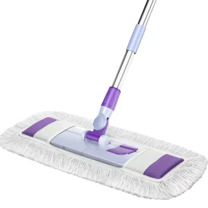 Household Large size Dust removing Tool Stainless Steel Dry Wet Telescopic Long Pole Flat Microfiber Cleaning Floor Mop