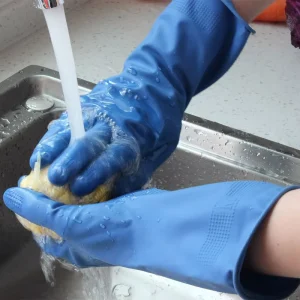 Household Latex Gloves Cleaning Gloves Latex Hand Glove Rubber Material for Dish Washing