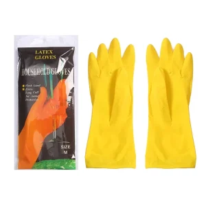 Household Latex Gloves Cleaning Gloves Latex Hand Glove Rubber Material for Dish Washing
