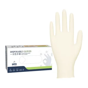 Household Latex Gloves Single-use 100pcs Hairdressing Tattoo Hand Protection Powder Free Rubber Work Gloves