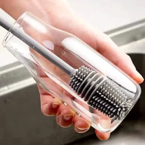 Household Long-handled Glass Brush Thermos Cup Cleaning Brush Silicone Bottle Brush