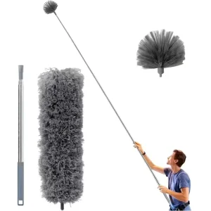 Household Microfiber Duster Cleaning Mops Brush Dust Removal Retractable Brushes