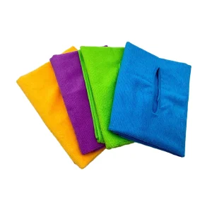 Household Microfiber Floor Cleaning Cloth with Hole Microfiber Floor Mop Cloth