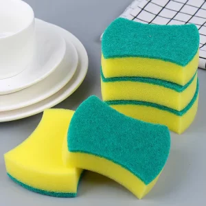Household Multifunctional Cleaning Sponge Block Pot Washing Dish Cleaning Sponge Scouring Brush