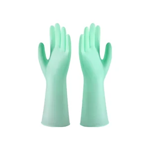 Household PVC Reusable Waterproof Eco Friendly Heat Resistant Gloves for Cleaning & Kitchen Use
