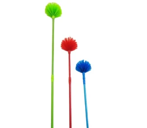 Household Plastic Cleaning Cobweb Broom Brush Ceiling Cleaning Brush with Telescopic Handle