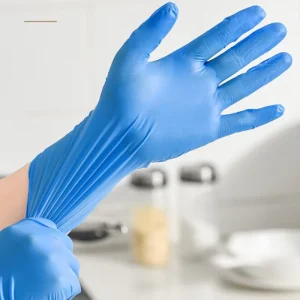 Household Restaurant Use Waterproof Powder-Free Latex-Free Disposable Nitrile Gloves for Kitchen Food Handling