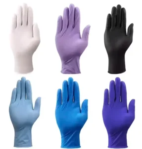 Household Safety Gloves 100 Pcs Box Blue Vinyl Blend Nitrile Gloves Grade Nitrile Gloves Free Sample Stock