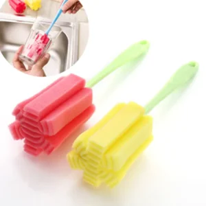 Household Simple Vacuum Cup Baby Bottle Sponge Brush Cleaner Bottle Cleaning Brush