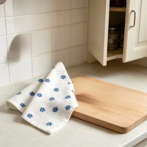 Household Soft Custom Design Microfiber Kitchen Towel Quick Dry Cleaning Absorbent Waffle Kitchen Tea Dish Towel