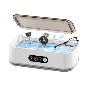 Household Ultrasonic Cleaner with 3 Modes 49kHz High Frequency Cleaning Machine for Eyeglasses Jewelry Dentures & Beauty Tools