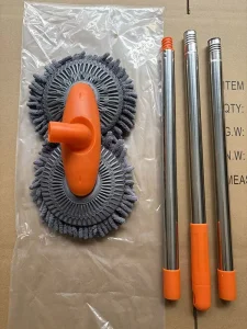 Household product wash Brush with Long Handle and Wash Brush Microfiber Cleaning Brush Kit