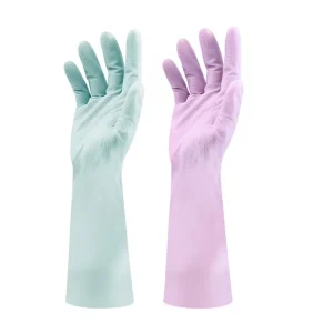 Housework Dishwashing Gloves Nitrile Extended Thin Durable Oil-Proof Non-Slip Multi-Purpose DJ-32