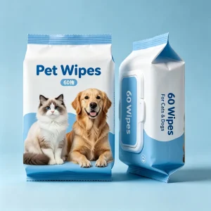 Hygienic Puppy Wipes for Dogs Face and Body Pet Cleansing Wipes Custom Fragrance Pet Grooming Wet Tissue