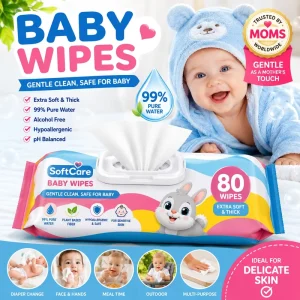 Hypoallergenic Baby Wipes OEM ODM Sensitive Skin Newborn Baby Wet Wipes Fragrance Free Soft Cotton Wipes for Daily Care