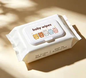 Hypoallergenic Non-Woven 80 Count Sensitive Skin Baby Wipes Alcohol Free Gentle Cleansing Cream Fragrance