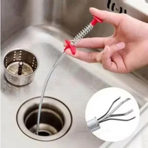 I 0220 60cm Spring Pipe Dredging Tools Drain Snake Drain Cleaner Sticks Clog Remover Cleaning Tools Household for Kitchen Sink