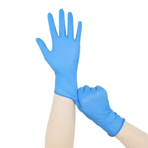 Ice Blue Nitrile Hand Gloves Waterproof Painting Cleaning Washing 4mil Powder Free Nitrile Disposable Gloves for Household