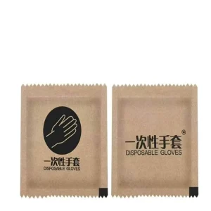 Individually Wrapped 2 Pcs Bag Disposable Waterproof Thick Non-Slip PE Plastic Gloves for Food Prep & Cooking