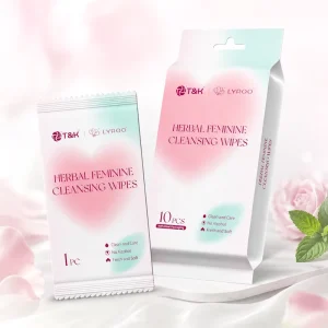 Individually Wrapped Herbal Gentle Skin Wipes for Private Area Care Soft Refreshing Cleansing Deodorizing