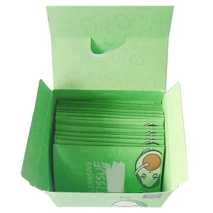 Individually Wrapped Wet Cleaning Wipes for Face Home Office Travel and Outdoor Makeup Removal Cleansing Wet Wipes