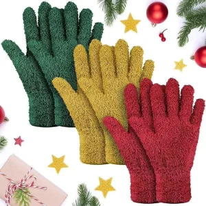 Indoor Household Blinds Furniture Microfiber Cleaning Gloves Microfiber Plant Leaf Dusting Gloves