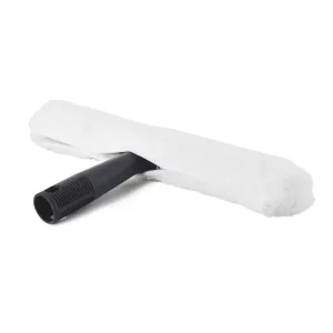 Indoor Outdoor Window Cleaner Tool 14″ Microfiber Window Scrubber Washer with T-bar Handle Glass Cleaner Mirror Wiper